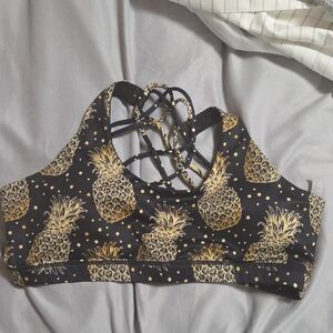 Constantly Varied Gear Fineapple Sports Bra XXL Butterfly Back